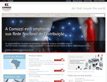 Tablet Screenshot of camozzi.com.br